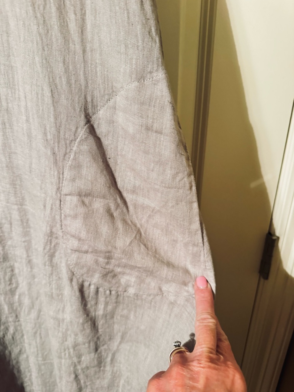 Cottagecore Sleeveless Linen Maxi Dress with Pockets - Picture 5 of 5